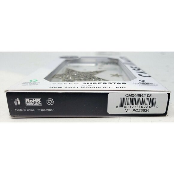 Case-Mate Sheer Super Star Case for Apple iPhone 13 Pro 6.1" 2021 - Picture 3 of 3